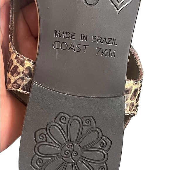 Brighton Coast Slingback Flat
Sandals Multicolor Snake Print Slip Ons 7.5M - Picture 16 of 16